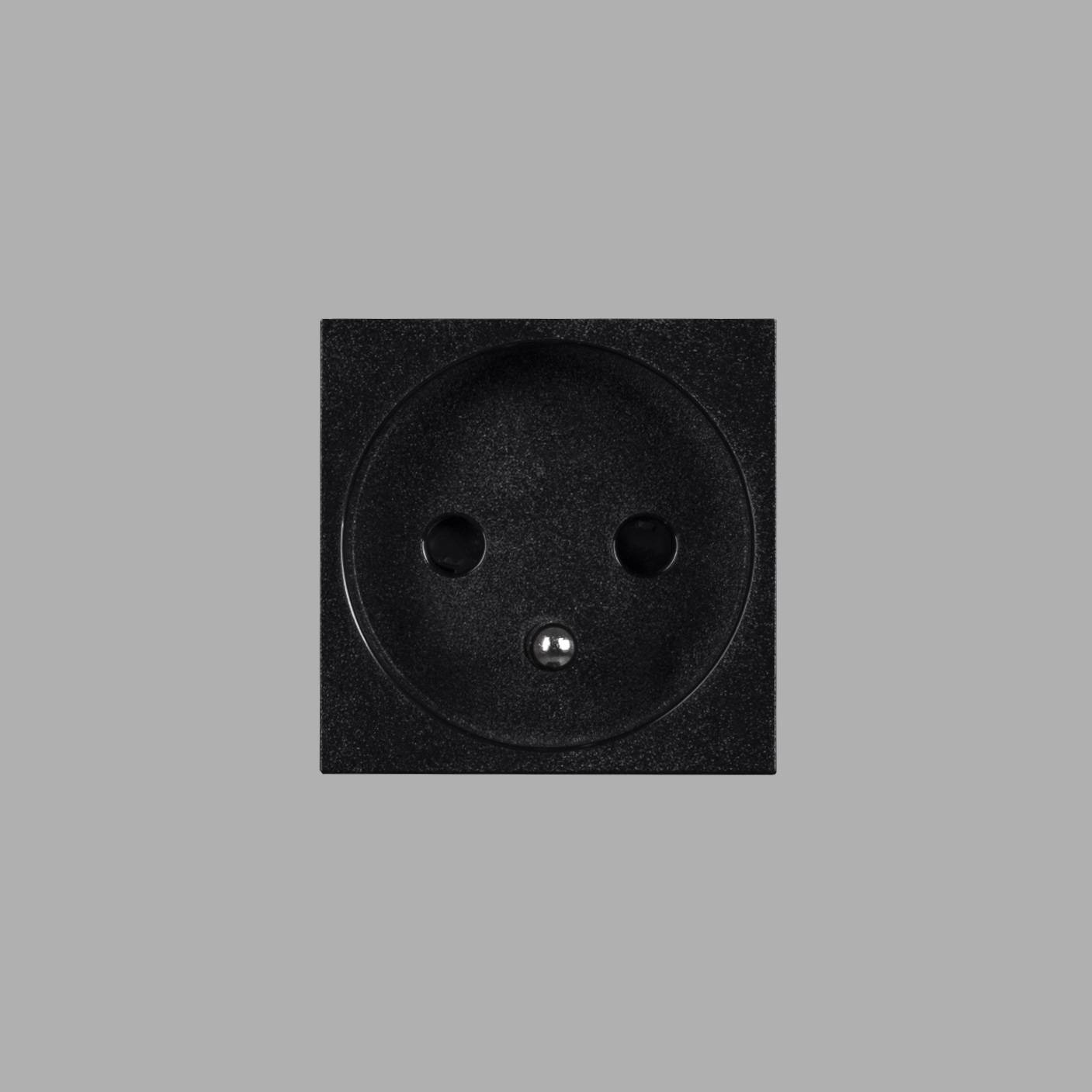 FRENCH BELGIAN SOCKET MODULE / TYPE E / 45 MM