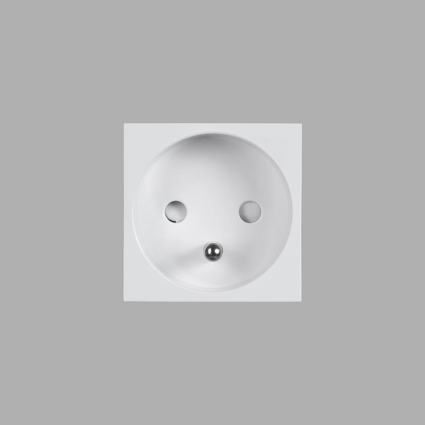 FRENCH BELGIAN SOCKET MODULE / TYPE E / 45 MM