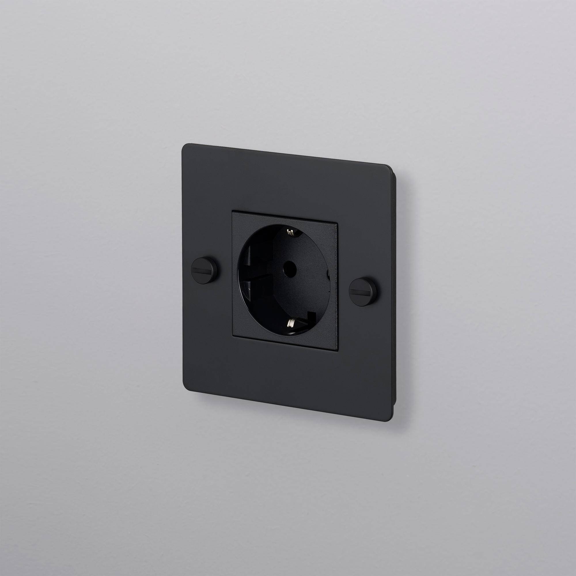 1G SOCKET / SCHUKO TYPE F / CROSS / WITHOUT LOGO
