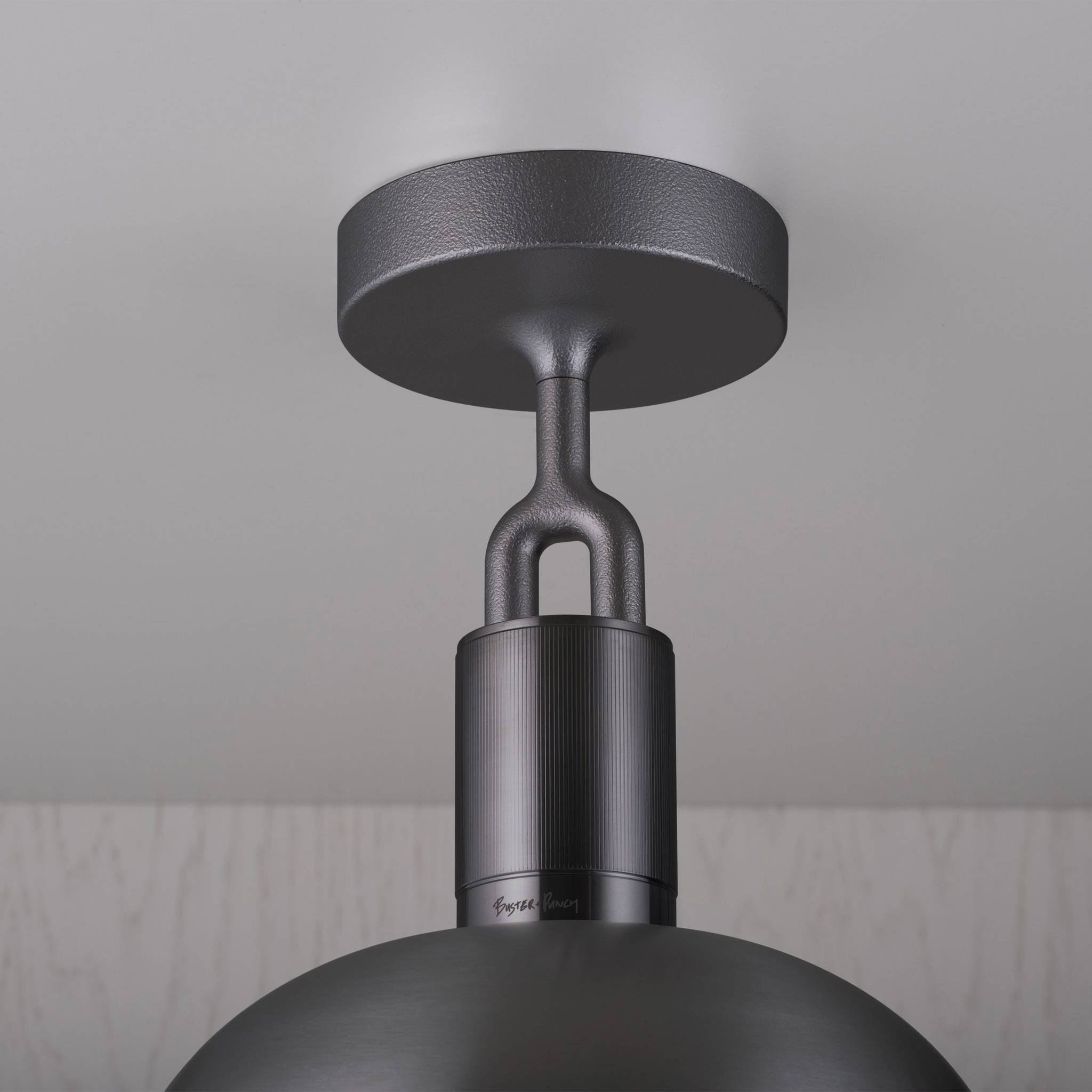 FORKED CEILING / LINEAR / SHADE / GLOBE / SMOKED / LARGE