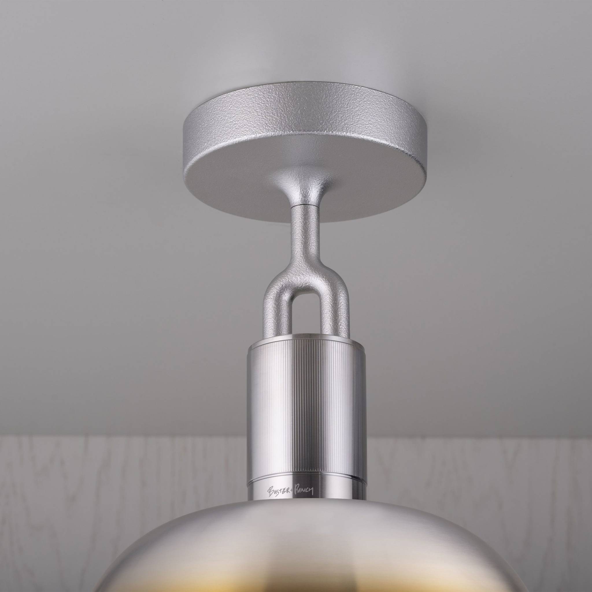 FORKED CEILING / LINEAR / SHADE / GLOBE / SMOKED / MEDIUM