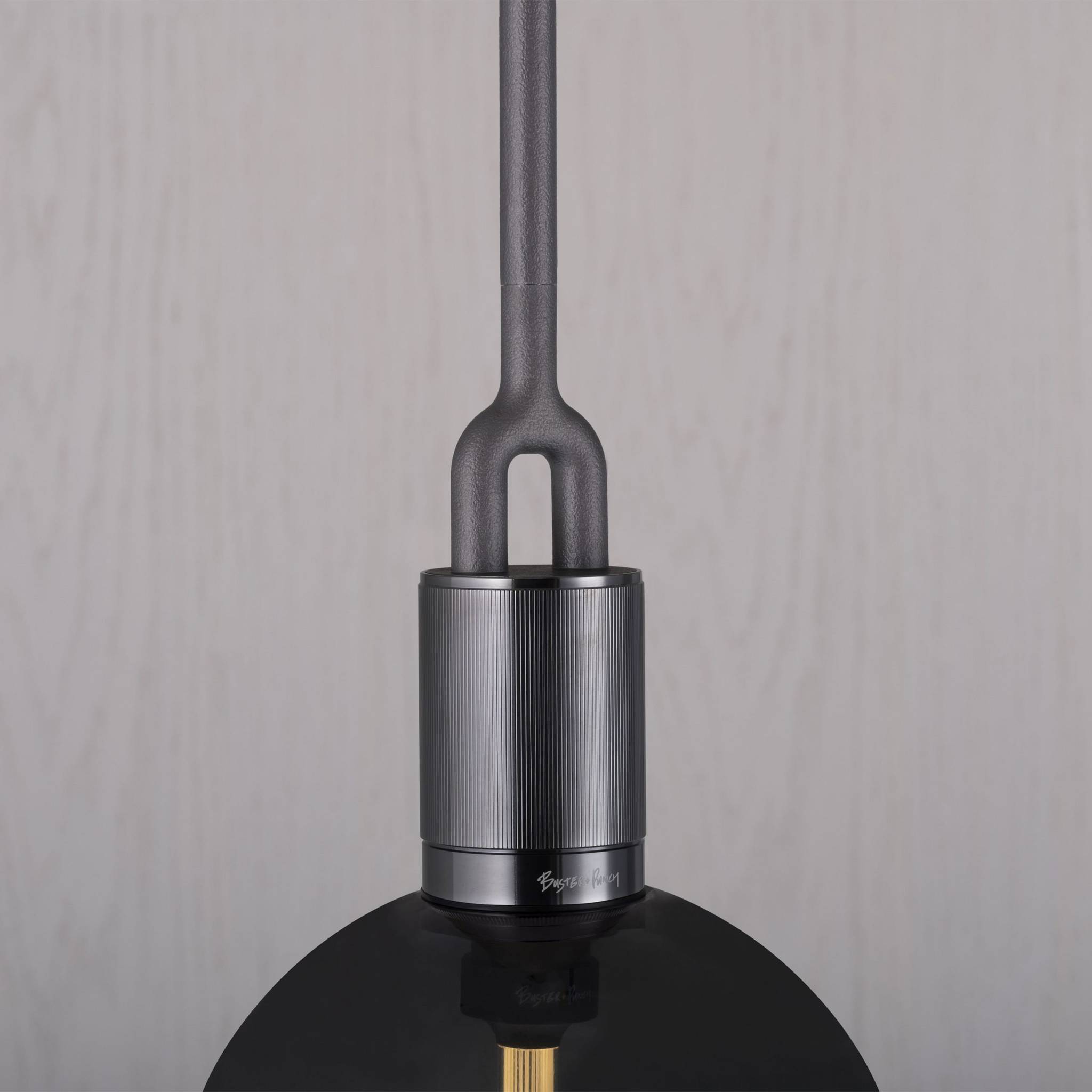 FORKED PENDANT / LINEAR / GLOBE / SMOKED / MEDIUM