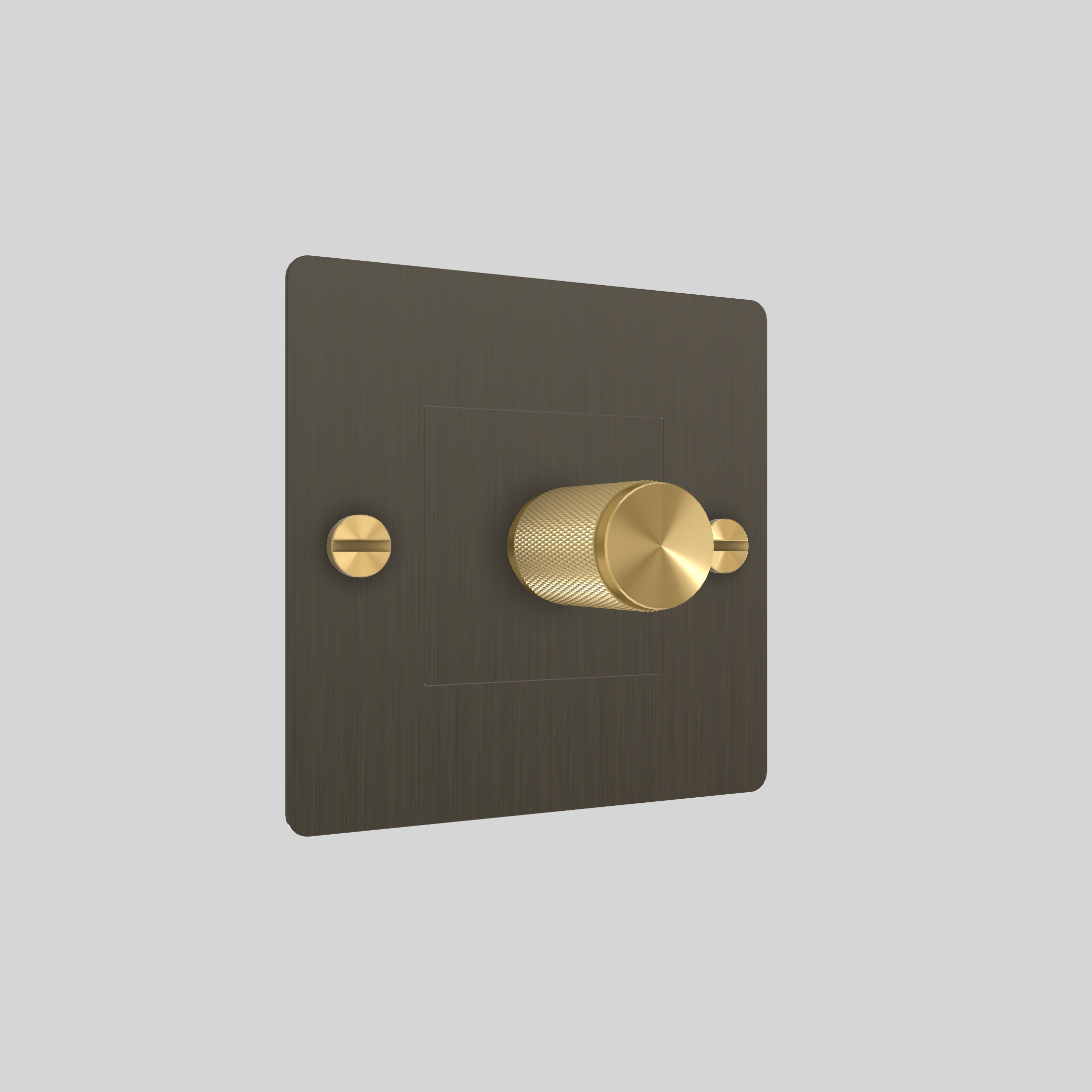1G DIMMER / 250W / WITHOUT LOGO / SMOKED BRONZE / BRASS