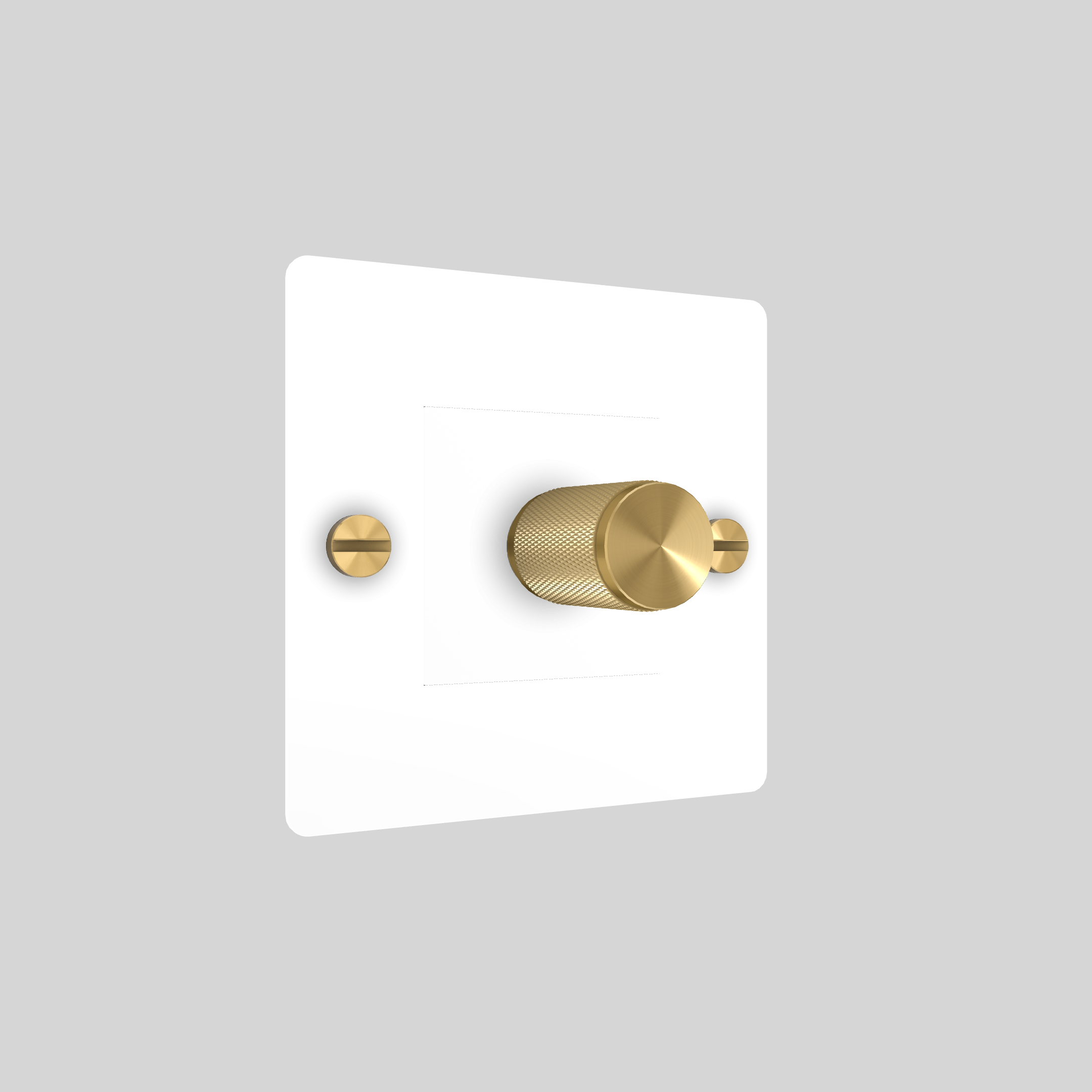 1G DIMMER / 250W / WITHOUT LOGO / WHITE / BRASS