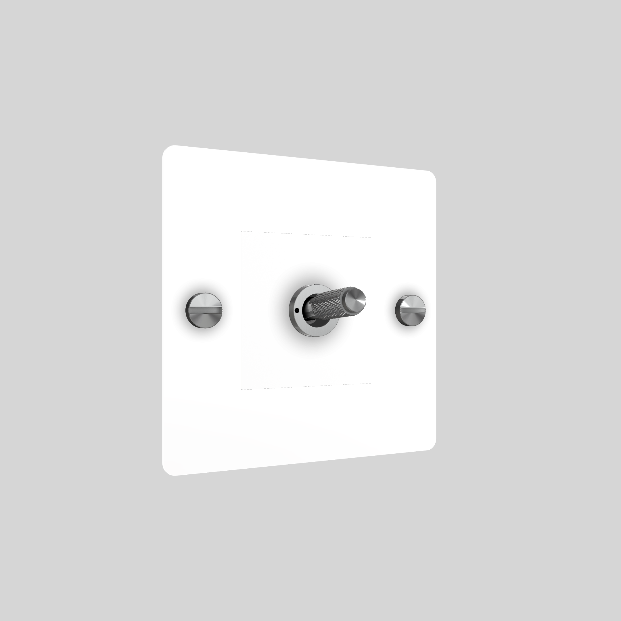 1G TOGGLE / RETRACTIVE / WITHOUT LOGO / WHITE / STEEL