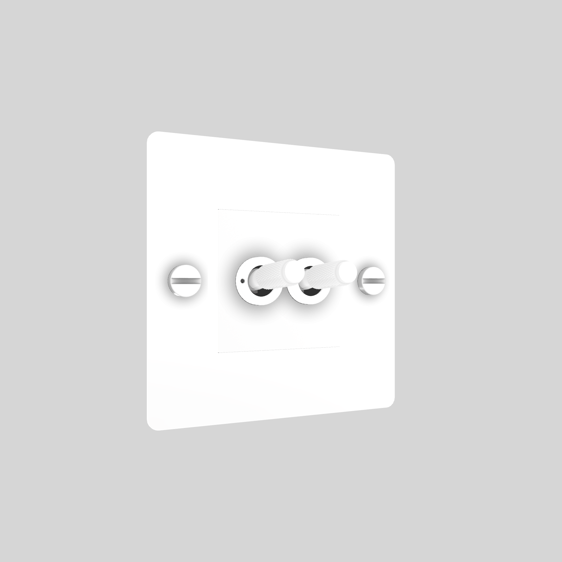 1G DOUBLE TOGGLE / RETRACTIVE / WITHOUT LOGO / WHITE / WHITE