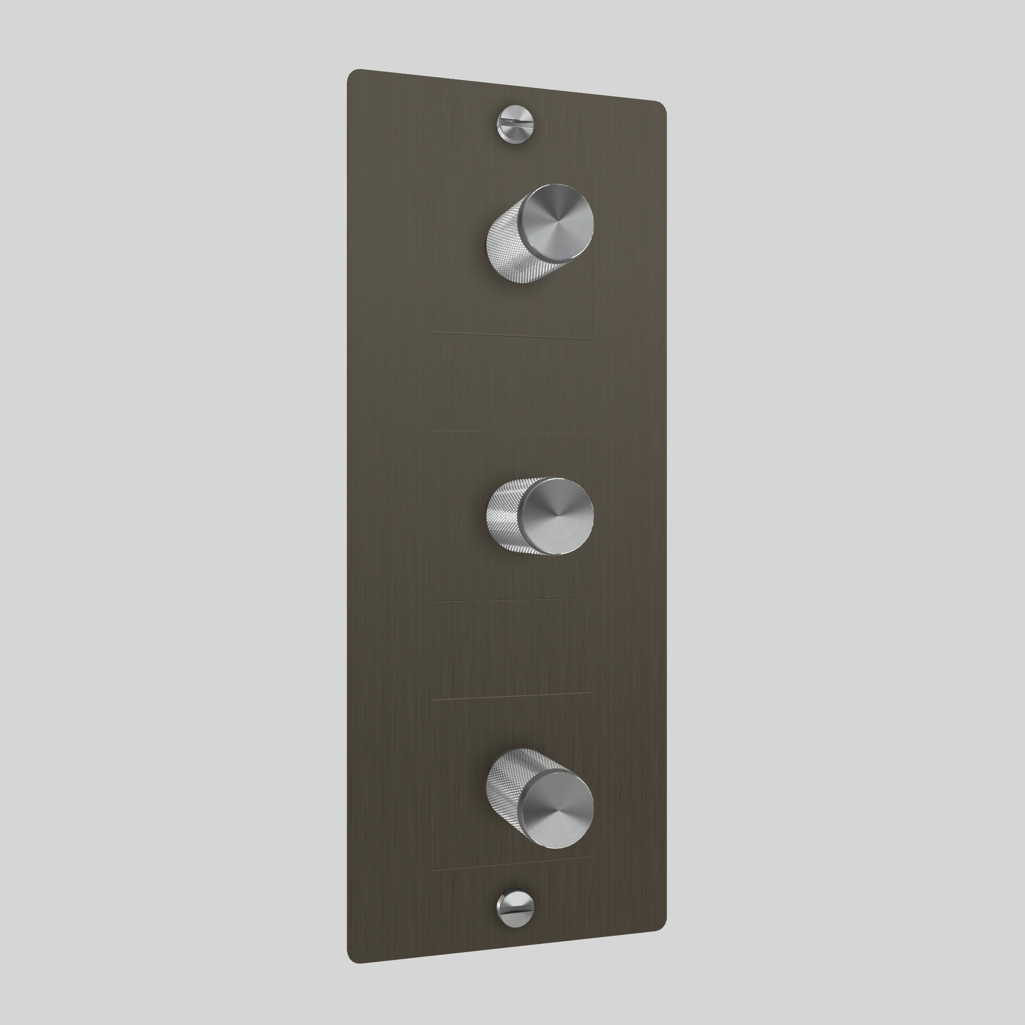 3G DIMMER / VERTICAL / 250W / WITHOUT LOGO /  SMOKED BRONZE / STEEL