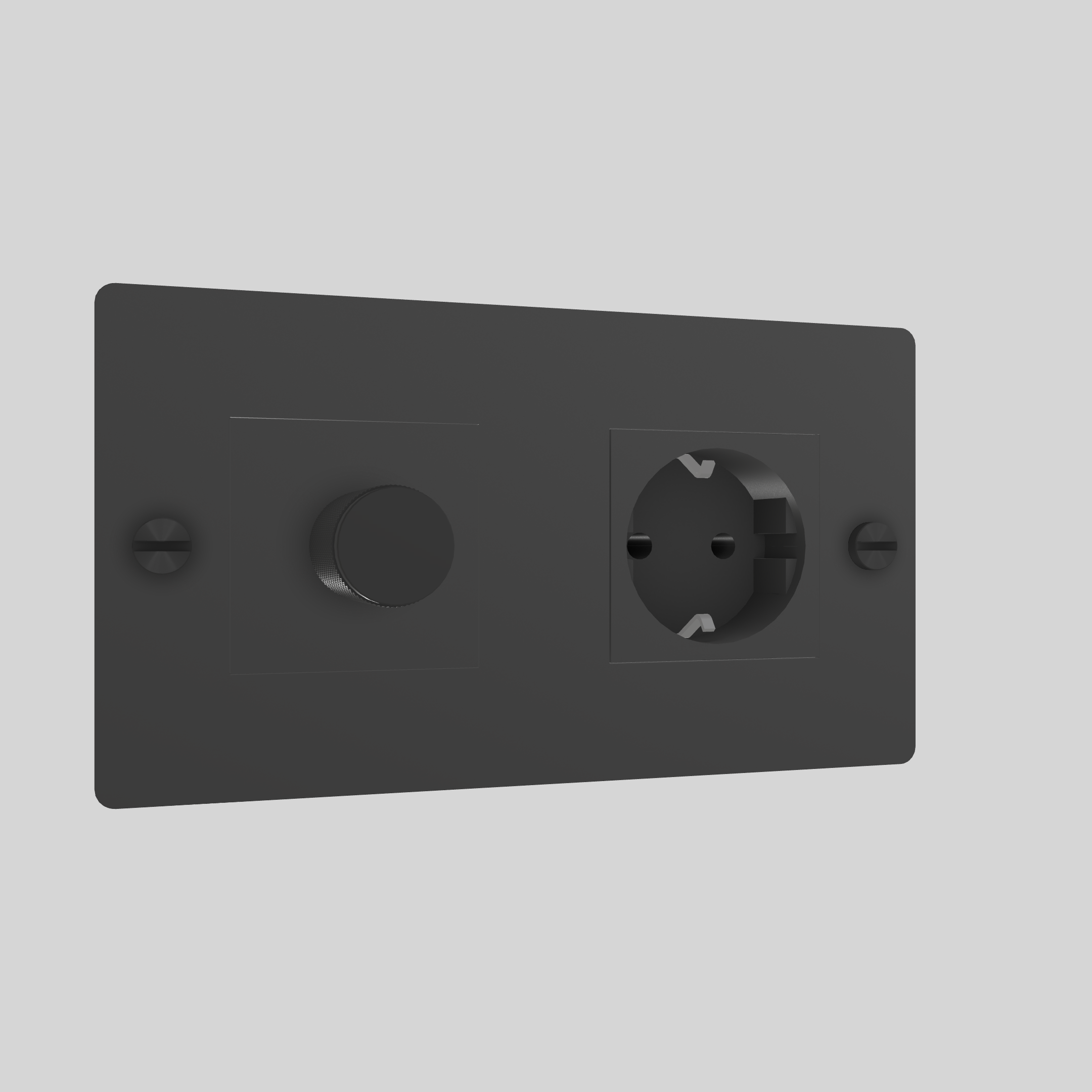 2G DIMMER & SOCKET / CROSS / WITHOUT LOGO / BLACK / BLACK