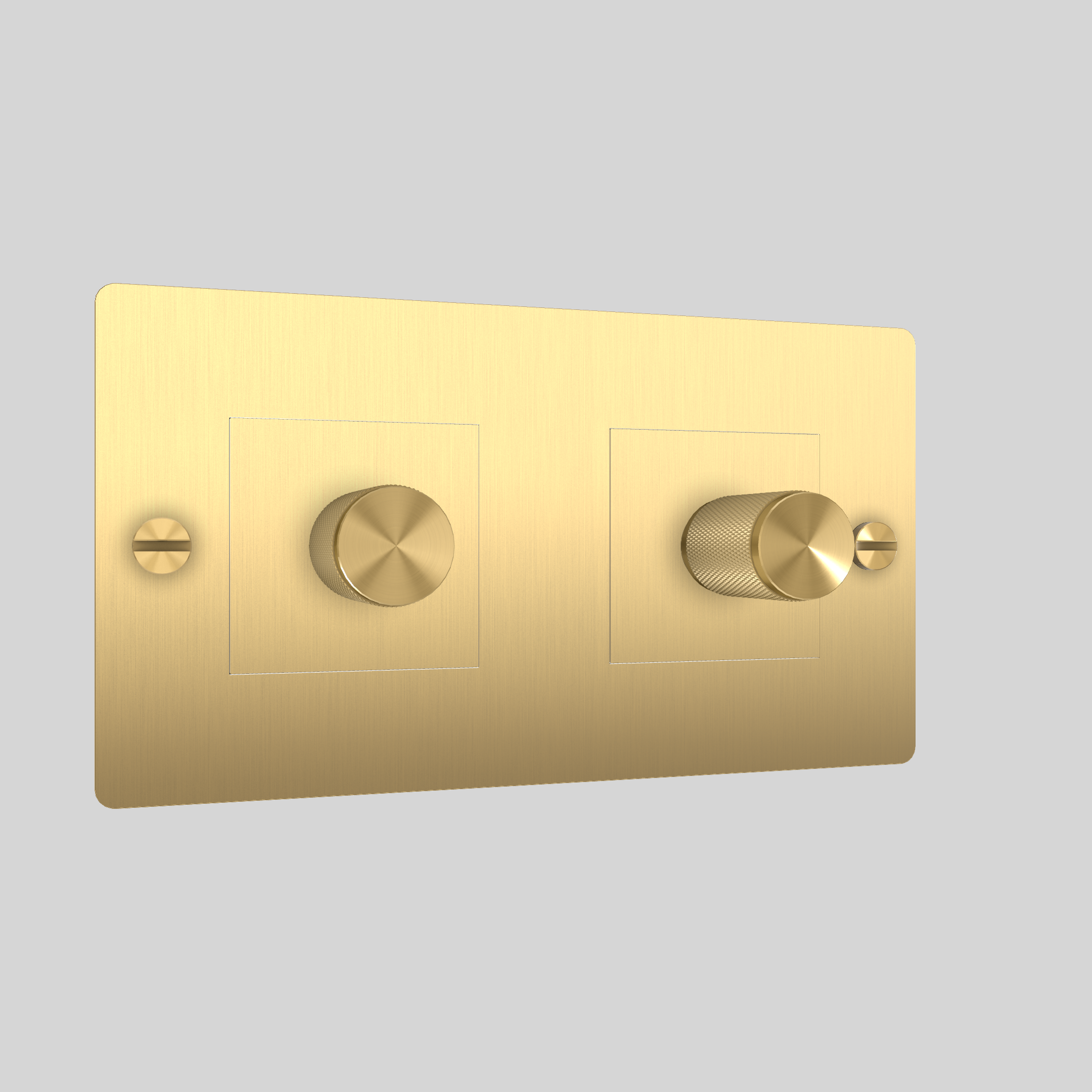 2G DIMMER / CROSS / 250W / WITHOUT LOGO / BRASS / BRASS