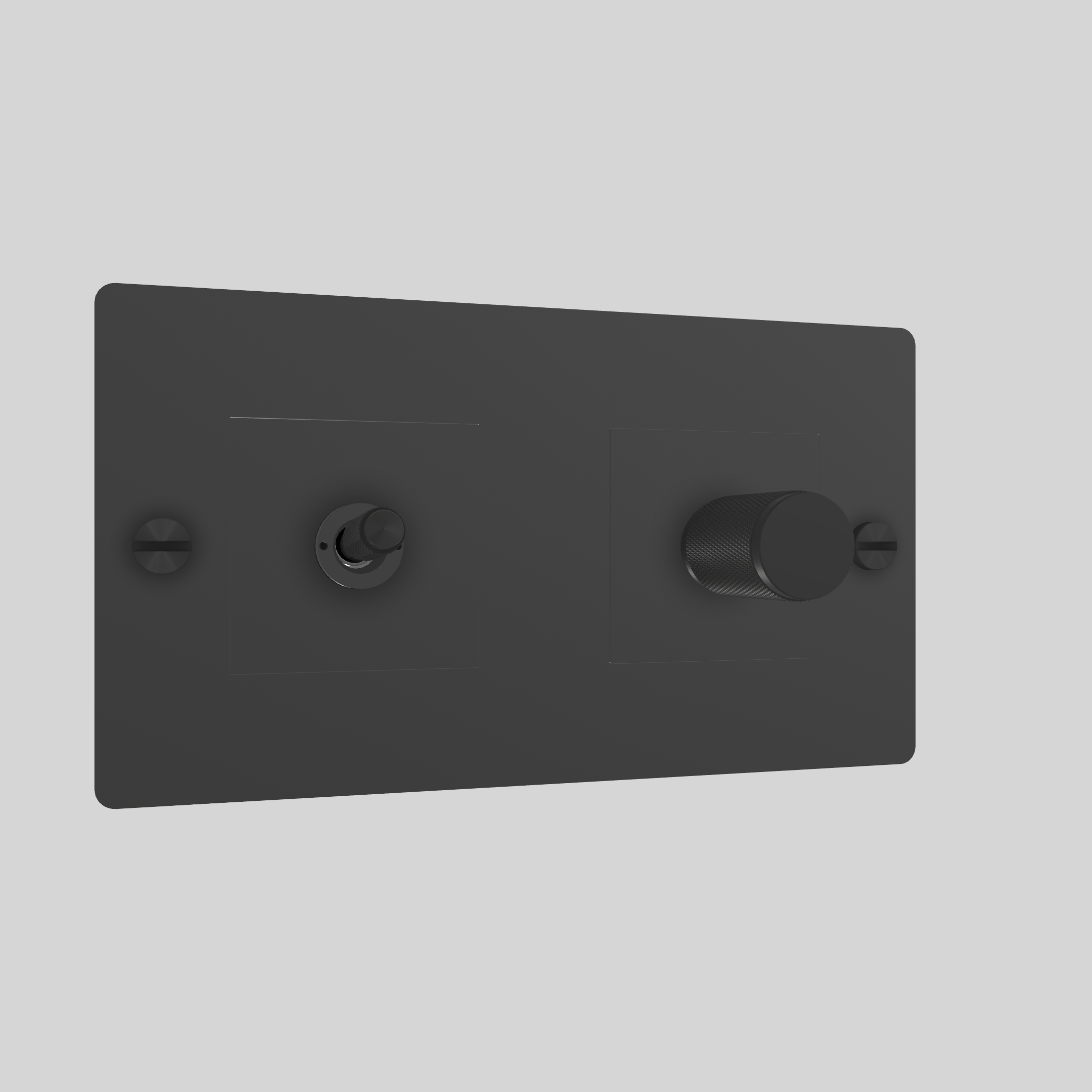 2G TOGGLE & DIMMER / CROSS / WITHOUT LOGO / BLACK / BLACK