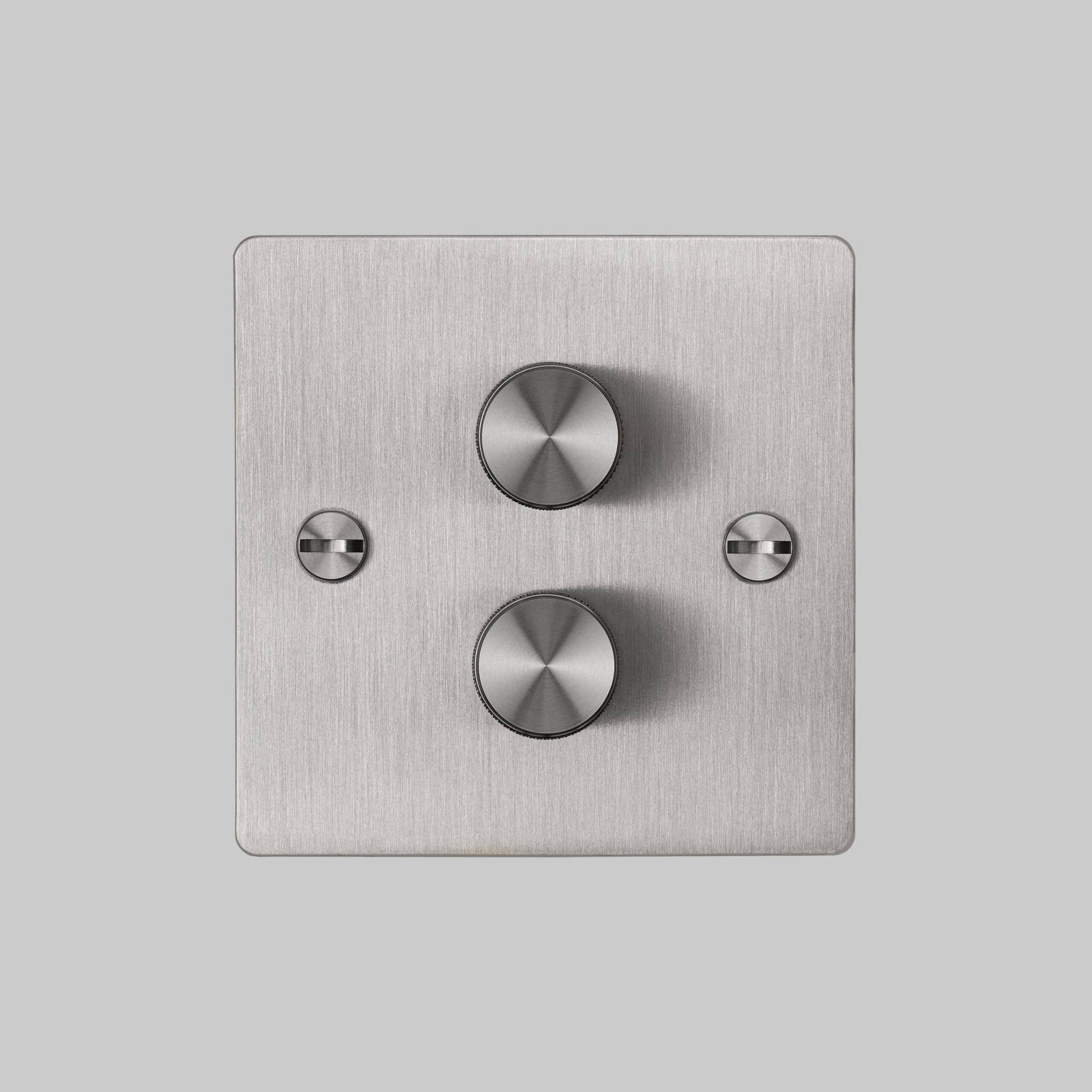 2G DIMMER / 120W / CROSS / STEEL